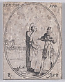 Ste. Calliope, martyre (St. Calliope, Martyr), June 8th, from "Les Images De Tous Les Saincts et Saintes de L'Année" (Images of All of the Saints and Religious Events of the Year), Jacques Callot  French, Etching; second state of two (Lieure)