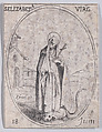 Ste. Elizabeth, vierge (St. Elizabeth, Virgin), June 18th, from "Les Images De Tous Les Saincts et Saintes de L'Année" (Images of All of the Saints and Religious Events of the Year), Jacques Callot  French, Etching; second state of two (Lieure)