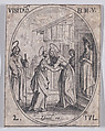 La Visitation de la Sainte Vierge (The Visitation), July 2nd, from "Les Images De Tous Les Saincts et Saintes de L'Année" (Images of All of the Saints and Religious Events of the Year), Jacques Callot  French, Etching; second state of two (Lieure)
