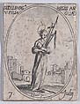 Ste. Edilburge, fille du roi d'Angleterre (St. Ethelburga, Daughter of the King of England), July 7th, from "Les Images De Tous Les Saincts et Saintes de L'Année" (Images of All of the Saints and Religious Events of the Year), Jacques Callot French, Etching; second state of two (Lieure)