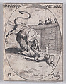 Ste. Marcienne, vierge et martyre (St. Marciana, Virgin and Martyr), July 12th, from "Les Images De Tous Les Saincts et Saintes de L'Année" (Images of All of the Saints and Religious Events of the Year), Jacques Callot  French, Etching; second state of two (Lieure)