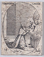 St. Bonaventure, Cardinal, July 14th, from "Les Images De Tous Les Saincts et Saintes de L'Année" (Images of All of the Saints and Religious Events of the Year), Jacques Callot French, Etching; second state of two (Lieure)