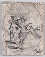 S. Juste, soldat (St. Justus, Soldier), July 14th, from "Les Images De Tous Les Saincts et Saintes de L'Année" (Images of All of the Saints and Religious Events of the Year), Jacques Callot French, Etching; second state of two (Lieure)