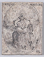 Ste. Marie du Mont Carmel (Feast of Virgin Mary of Mount Carmel), July 16th, from "Les Images De Tous Les Saincts et Saintes de L'Année" (Images of All of the Saints and Religious Events of the Year), Jacques Callot French, Etching; second state of two (Lieure)