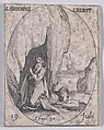 S. Arsène, ermite (St. Arsenius, Hermit), July 19th, from "Les Images De Tous Les Saincts et Saintes de L'Année" (Images of All of the Saints and Religious Events of the Year), Jacques Callot French, Etching; second state of two (Lieure)