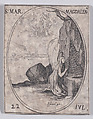 Ste. Marie-Madeleine (St. Mary Magdalen), July 22nd, from "Les Images De Tous Les Saincts et Saintes de L'Année" (Images of All of the Saints and Religious Events of the Year), Jacques Callot  French, Etching; second state of two (Lieure)