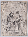 S. Alexandre le Charbonnier, évêque (St. Alexander of Comana, Bishop), August 11th, from "Les Images De Tous Les Saincts et Saintes de L'Année" (Images of All of the Saints and Religious Events of the Year), Jacques Callot  French, Etching; second state of two (Lieure)
