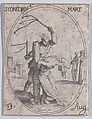 Ste. Concorde, martyre (St. Concordia, Martyr), August 13th, from "Les Images De Tous Les Saincts et Saintes de L'Année" (Images of All of the Saints and Religious Events of the Year), Jacques Callot  French, Etching; second state of two (Lieure)
