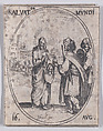 La Sauveur du Monde (Salvator Mundi), August 16th, from "Les Images De Tous Les Saincts et Saintes de L'Année" (Images of All of the Saints and Religious Events of the Year), Jacques Callot  French, Etching; second state of two (Lieure)
