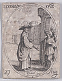 S. Césaire, évêque  (St. Caesarius, Bishop), August 27th, from "Les Images De Tous Les Saincts et Saintes de L'Année" (Images of All of the Saints and Religious Events of the Year), Jacques Callot  French, Etching; second state of two (Lieure)