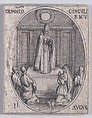 Fête à la Sainte Vierge (Celebration of the Blessed Virgin), August 31st, from "Les Images De Tous Les Saincts et Saintes de L'Année" (Images of All of the Saints and Religious Events of the Year), Jacques Callot French, Etching; second state of two (Lieure)