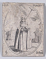 Ste. Thérèse (St. Teresa of Avila), October 5th, from "Les Images De Tous Les Saincts et Saintes de L'Année" (Images of All of the Saints and Religious Events of the Year), Jacques Callot  French, Etching; second state of two (Lieure)