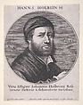 Portrait of Hans Holbein, Wenceslaus Hollar Bohemian, Etching and engraving; first state of four
