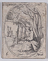 S. Léonard, confesseur (St. Leonard, Confessor), November 6th, from "Les Images De Tous Les Saincts et Saintes de L'Année" (Images of All of the Saints and Religious Events of the Year), Jacques Callot French, Etching; second state of two (Lieure)