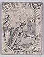 Dédicace des Basiliques S. Pierre et S. Paul (Dedication of Basilicas St. Peter and St. Paul), November 18th, from "Les Images De Tous Les Saincts et Saintes de L'Année" (Images of All of the Saints and Religious Events of the Year), Jacques Callot  French, Etching; second state of two (Lieure)