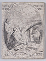 L'Attente de l'Enfantement de la Vierge (Expectation of the Virgin Mary), December 18th, from "Les Images De Tous Les Saincts et Saintes de L'Année" (Images of All of the Saints and Religious Events of the Year), Jacques Callot  French, Etching; second state of two (Lieure)