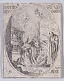 Nativité de N.-Segneur Jésus-Christ (The Nativity), December 25th, from "Les Images De Tous Les Saincts et Saintes de L'Année" (Images of All of the Saints and Religious Events of the Year), Jacques Callot  French, Etching; second state of two (Lieure)
