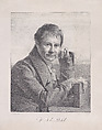 Portrait of Dr. J.E. Pohl, Franz Kadlik Czech, Lithograph