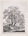 Landscape with a Strolling Woman, Johann Christian Klengel  German, Etching