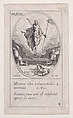 La Résurrection du Christ (The Resurrection of Christ), Easter, scene 4 from Images des Fêtes Mobiles (Images of Moveable Feasts from the Christian Calendar), part of "Les Images De Tous Les Saincts et Saintes de L'Année" (Images of All of the Saints and Religious Events of the Year), Jacques Callot  French, Etching; fourth state of five (Lieure)