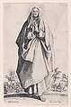 The Virgin Mary, from "Les Grands Apôtres Debout, Représentant Le Sauveur, La Bienheureuse Marie et Les Saints Apôtres" (The Large Standing Apostles, Representing The Savior, The Blessed Mary and The Apostles), Jacques Callot  French, Etching; second state of two (Lieure)