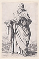 St. Paul, from "Les Grands Apôtres Debout, Représentant Le Sauveur, La Bienheureuse Marie et Les Saints Apôtres" (The Large Standing Apostles, Representing The Savior, The Blessed Mary and The Apostles), Jacques Callot  French, Etching; second state of three (Lieure)