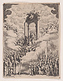 Frontispiece, from "Les Images De Tous Les Saincts et Saintes de L'Année" (Images of All of the Saints and Religious Events of the Year), Jacques Callot  French, Etching; fifth state of five (Lieure)