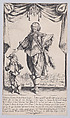 Portrait of Claude Dereut and His Son, Jean, Jacques Callot  French, Etching and engraving; second state of five (Lieure)