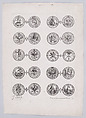 2nd Plate, Featuring 10 Coins Issued by European Princes in the 16th and 17th centuries, from Les Monnaies (The Currencies), Jacques Callot French, Etching