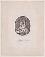 The Tragic Muse, Francesco Bartolozzi  Italian, Stipple engraving and etching, printed in color; fourth state of four
