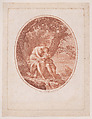 Venus and Adonis, Francesco Bartolozzi  Italian, Etching and stipple engraving, printed in reddish brown ink