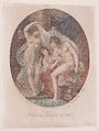 Psyche Going to Bathe, Francesco Bartolozzi  Italian, Etching and stipple engraving, printed in color; third state
