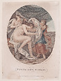 Psyche Going to Dress, Francesco Bartolozzi  Italian, Etching and stipple engraving, printed in color; third state