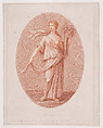 Erato, Francesco Bartolozzi Italian, Etching and stipple engraving, printed in brown ink