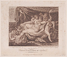 Venus Surrounded by Cupids, Francesco Bartolozzi  Italian, Etching and stipple engraving, printed in color; third state of three