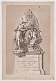 Monument to Johann Christian Bach, Francesco Bartolozzi  Italian, Etching and engraving; fourth state of four