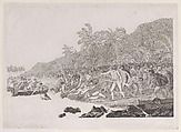 The Death of Captain Cook, Francesco Bartolozzi Italian, Etching; first state of three
