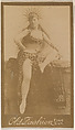 Actress wearing spiked headpiece, from the Actresses series (N664) promoting Old Fashion Fine Cut Tobacco, Albumen photograph