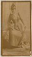 Actress holding dog and parasol, from the Actresses series (N664) promoting Old Fashion Fine Cut Tobacco, Albumen photograph