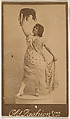 Actress with tambourine, from the Actresses series (N664) promoting Old Fashion Fine Cut Tobacco, Albumen photograph