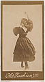 Dancer, from the Actresses series (N664) promoting Old Fashion Fine Cut Tobacco, Albumen photograph