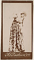 Actress wearing floral-print dress, from the Actresses series (N664) promoting Old Fashion Fine Cut Tobacco, Albumen photograph