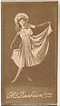 Dancer, from the Actresses series (N664) promoting Old Fashion Fine Cut Tobacco, Albumen photograph