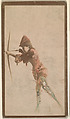 Actress with bow and arrow, from the Actresses series (N668), Albumen photograph