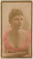 Portrait of actress wearing hand-colored pink dress, from the Actresses series (N668), Albumen photograph