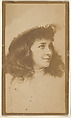 Portrait of actress wearing feathered hat, from the Actresses series (N668), Albumen photograph
