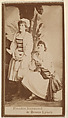 Frankie Raymond and Bessie Lynch, from the Actresses series (N668), Albumen photograph