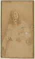 Seated actress with chin resting on hand, from the Actresses series (N668), Albumen photograph