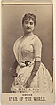 Mlle. Baretta, Paris, from the Star of the World series (N672), issued by A. Hershey & Bros. to promote Star of the World Tobacco, A. Hershey & Bros., Albumen photograph