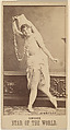 Miss Jennesse, from the Star of the World series (N672), issued by A. Hershey & Bros. to promote Star of the World Tobacco, A. Hershey & Bros., Albumen photograph